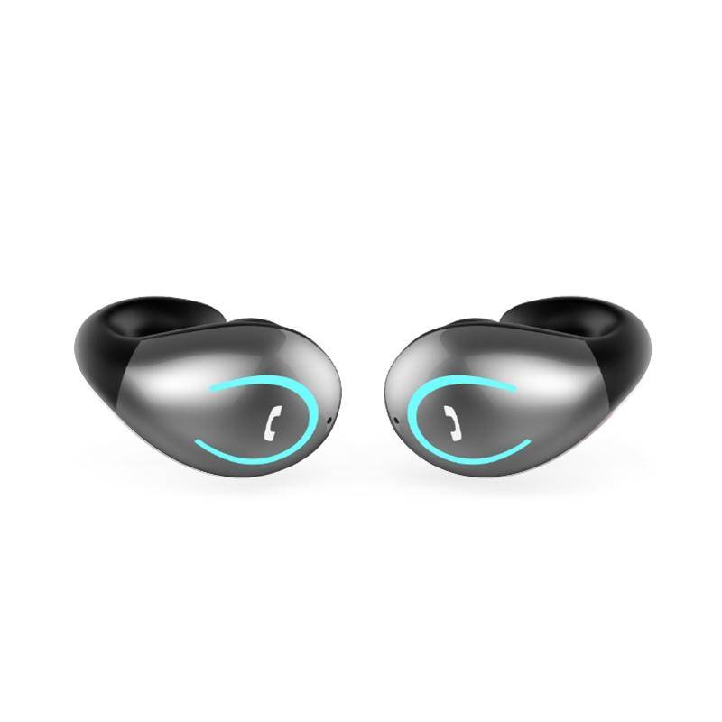 Ecouteurs Bluetooth Ultra-Légers Confortables Sécurisés Pour Sport Et Travail Gris YONIS-0