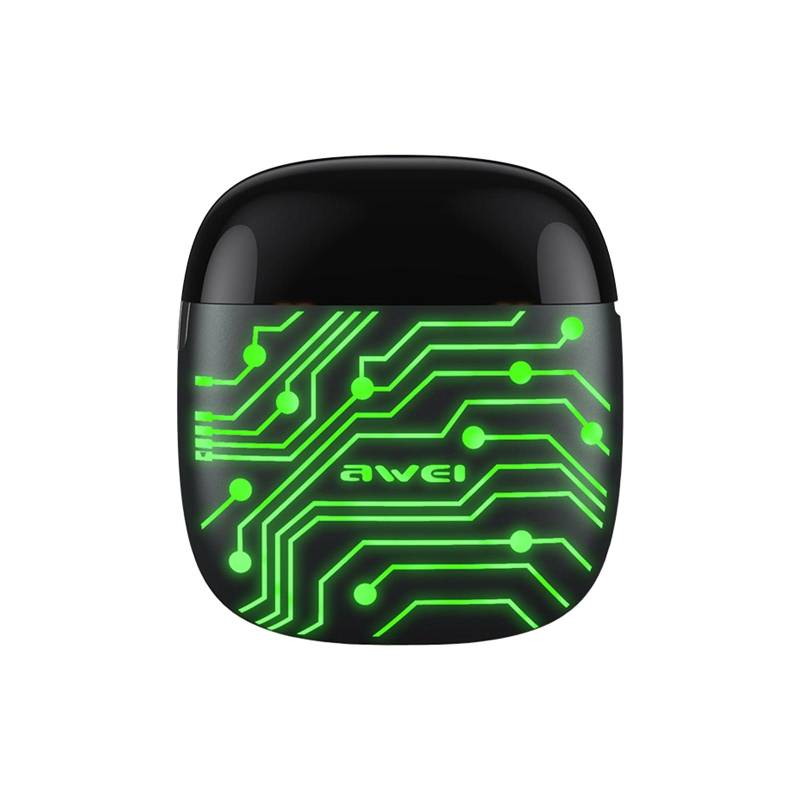 Ecouteurs Bluetooth Gaming Sans Fil Autonomie 35H Etanche IPX6 Effets Lumineux Vert YONIS-0