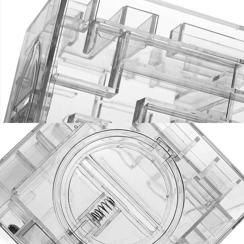 Tirelire Puzzle 3D Transparente Défi Amusant Pour Économiser Et Offrir Bleu YONIS-2