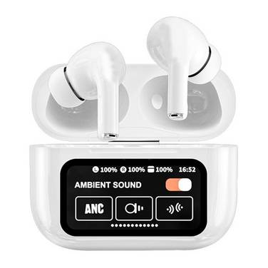 Ecouteurs Bluetooth Sans Fil Écran Tactile Réduction De Bruit ANC ENC Blanc - Yonis