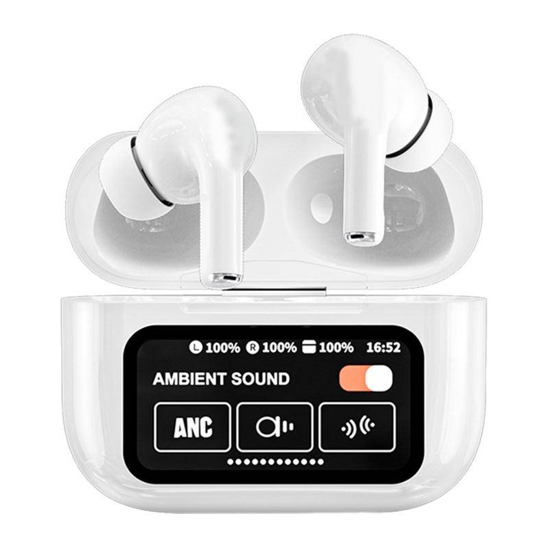 Ecouteurs Bluetooth Sans Fil Écran Tactile Réduction De Bruit ANC ENC Blanc YONIS-0