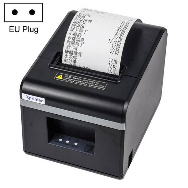 Imprimante Thermique de Reçus 80 mm LAN 160 mm/s avec Lame Anti Bourrage Noir YONIS