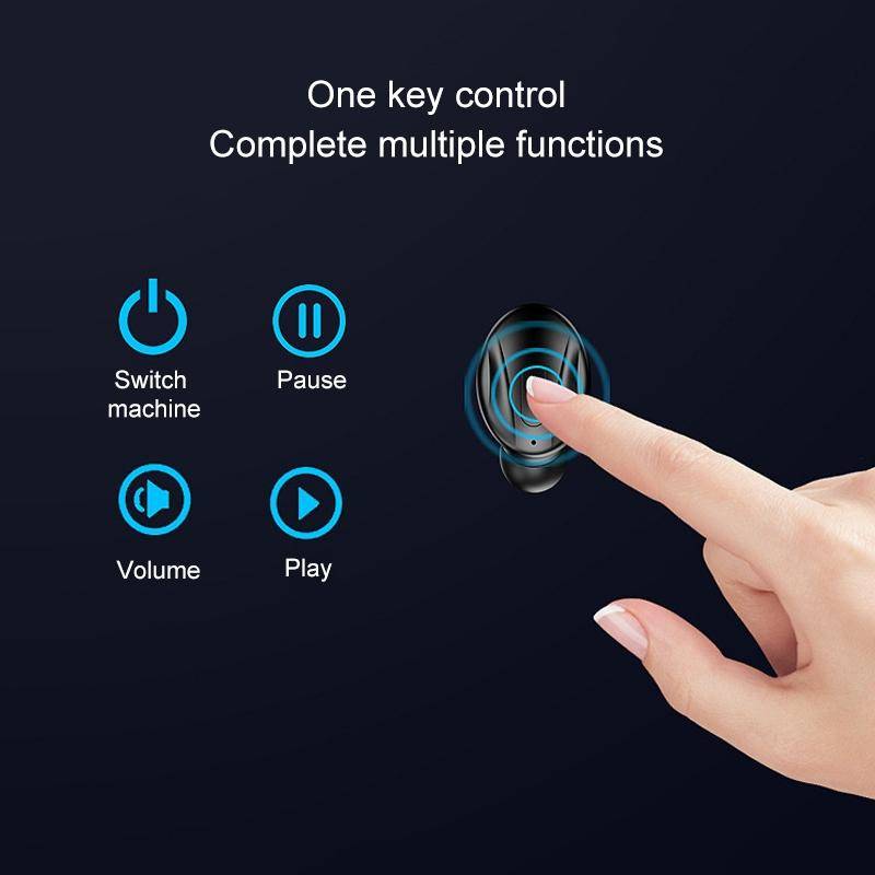 Ecouteurs Bluetooth 5.0 Sans Fil Réduction De Bruit Confortables Etanches - Blanc - Yonis-1