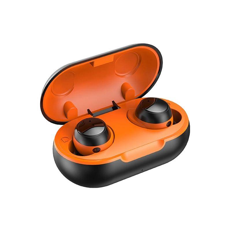 Ecouteurs Bluetooth 5.0 Sport Etanche Réduction De Bruit Contrôle Tactile Orange YONIS-0