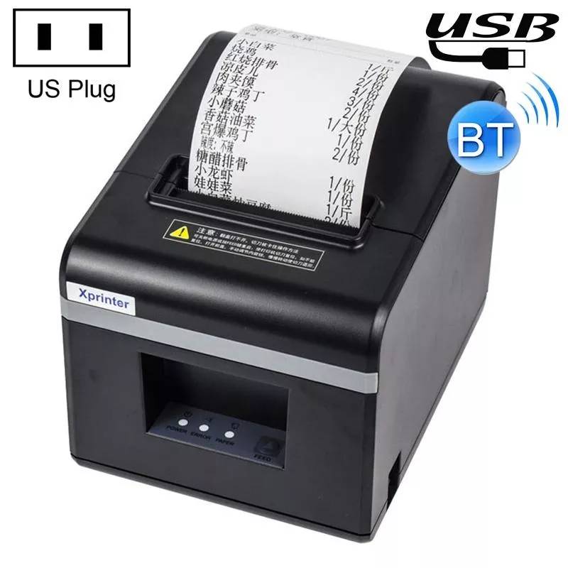 Mini Imprimante Thermique USB Bluetooth 80mm 160mm/s Rapide et Durable Noir YONIS-0