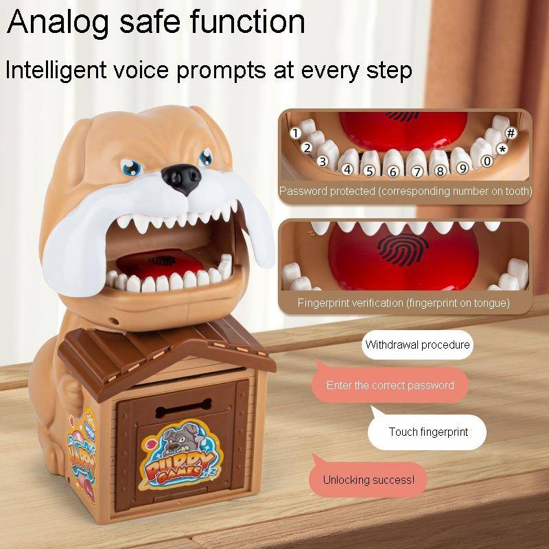 Tirelire Enfant Chien Intelligent Avec Authentification Sécurisée Et Voix Vert YONIS-1
