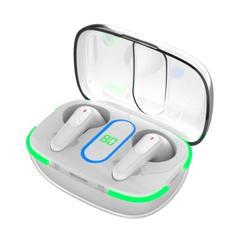 Ecouteurs Bluetooth Blancs Affichage Digital Son Haute Qualité Etanche IP4 Blanc YONIS-0