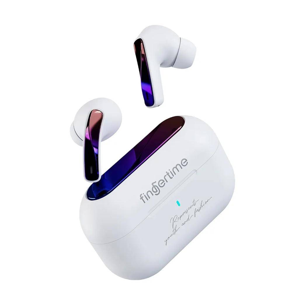 Ecouteurs Bluetooth Sans Fil Réduction De Bruit Autonomie 22h Compactes - Blanc - Yonis-0