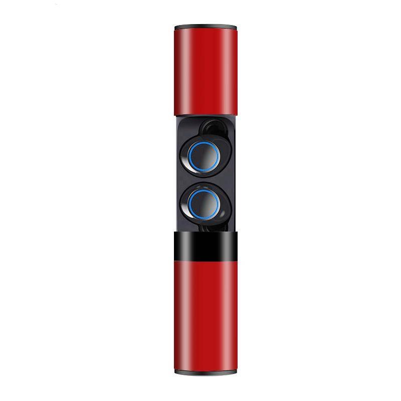 Ecouteurs Bluetooth Sans Fil Or Avec Boîtier De Charge Rapide Et Stéréo Rouge YONIS-0