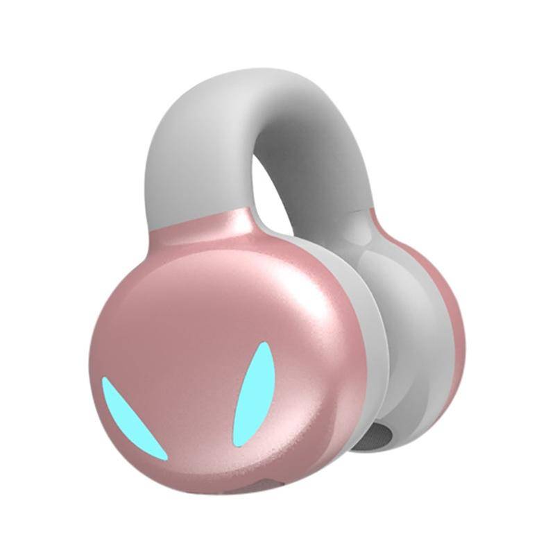 Ecouteurs Bluetooth Sans Douleur Sport Affaires Son HIFI Étanche Rose YONIS-0