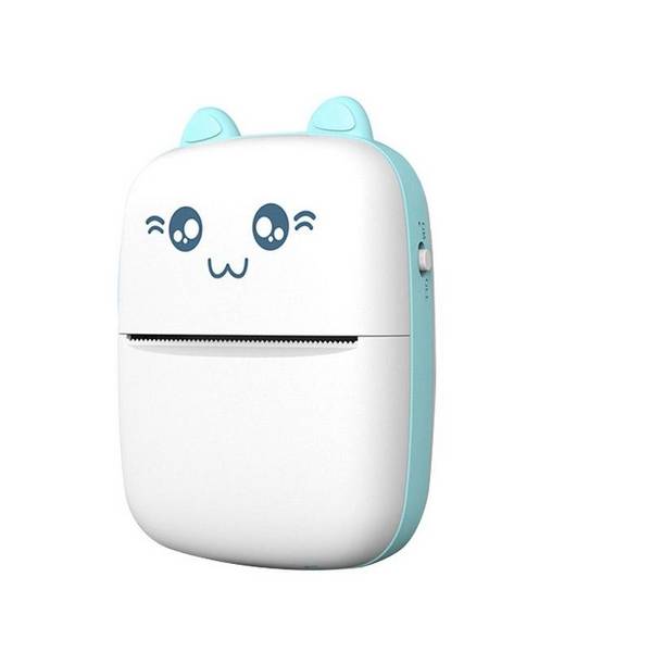 Mini Imprimante Bluetooth Portable Haute Qualité Pour Photos Et Notes Bleu YONIS