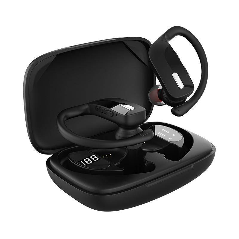 Ecouteurs Bluetooth Réduction De Bruit LED Affichage Double Batterie - Noir - Yonis-0