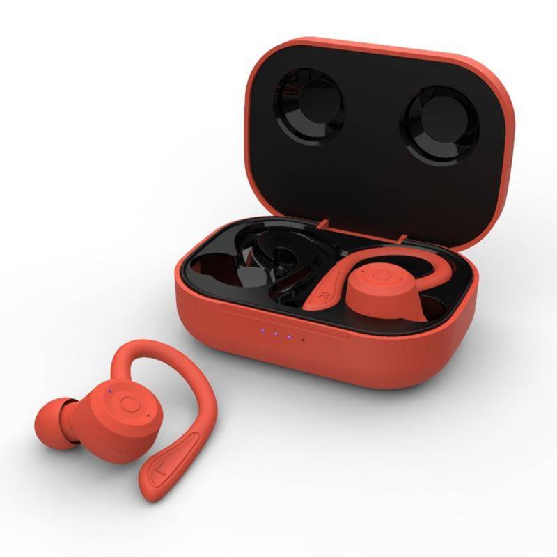 Ecouteurs Bluetooth Sport Étanches Avec Réduction De Bruit Et Basses Puissantes - Orange Cute - Yonis-0