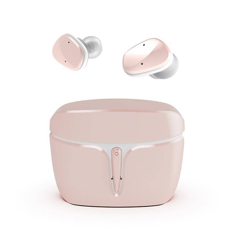Ecouteurs Bluetooth 5.0 Sport Étanches Sans Fil Avec Autonomie 6h Rose YONIS-0