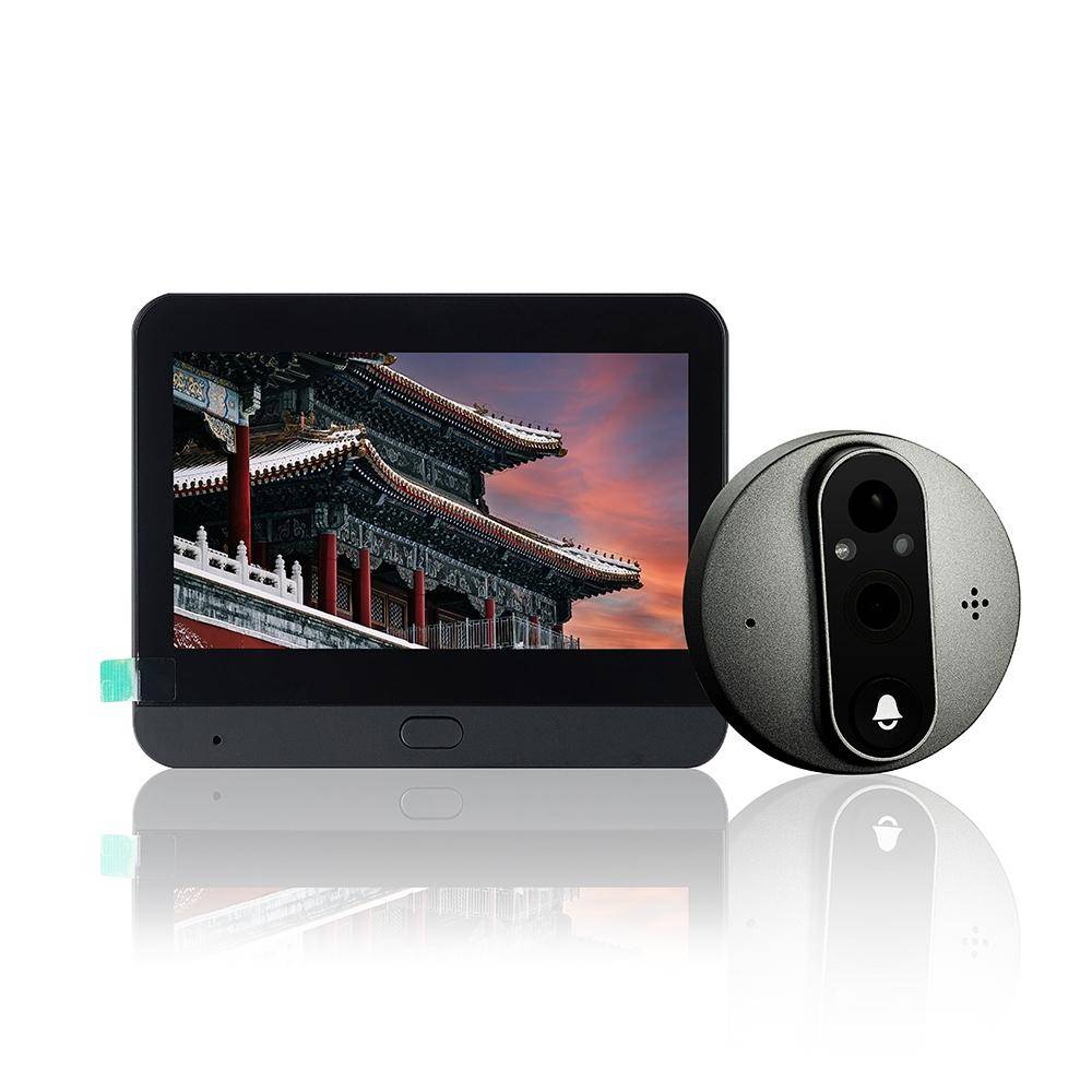 Interphone Vidéo WiFi Écran Couleur 4.3 Pouces 1080P Vision Nocturne Noir YONIS-0