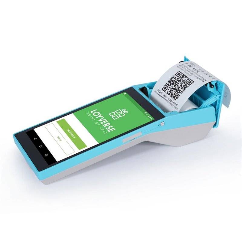 Mini Imprimante Portable Android 8.1 Écran HD 5.5 Pouces NFC Bluetooth WiFi 3G Bleu YONIS-0