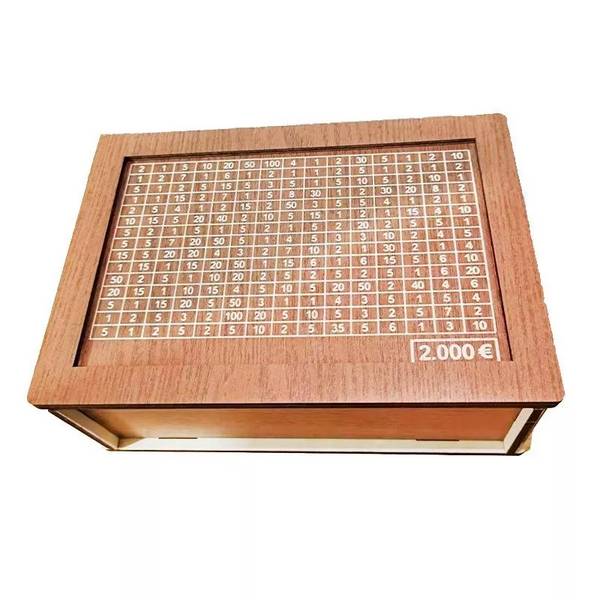Tirelire En Bois Avec Compteur Pour Économies Et Décoration Maison YONIS