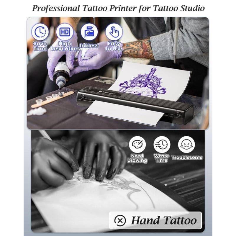 Mini Imprimante Sans Fil Pour Tatouage Avec Papier Transfert Inclus YONIS-1
