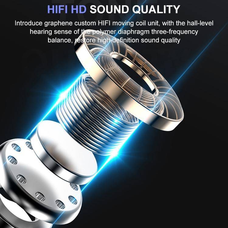Ecouteurs Bluetooth 5.0 Mini Intra-Auriculaires Sans Fil Or Etanche IP7 - Yonis-2