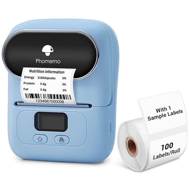 Mini Imprimante Bluetooth Portable Sans Encre Pour Étiquettes Rapides Et Faciles Bleu YONIS-0