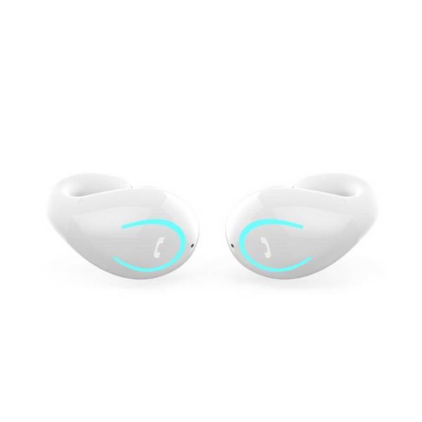 Ecouteurs Bluetooth Ultra-Légers Confortables Sécurisés Pour Sport Et Travail Blanc YONIS