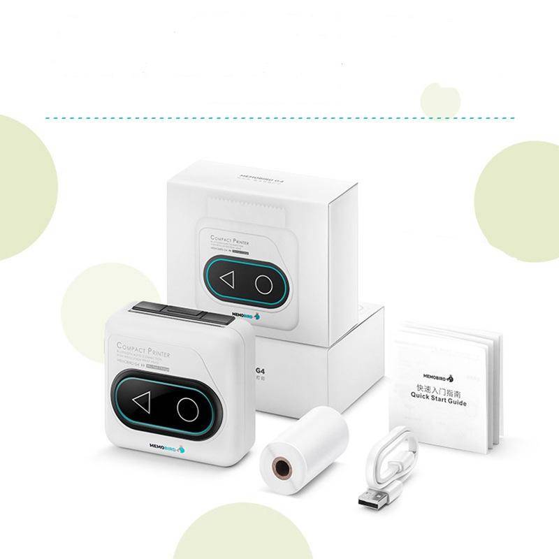 Mini Imprimante Portable Bluetooth Pour Étudiants Et Maison Poudre de Pêche YONIS-1
