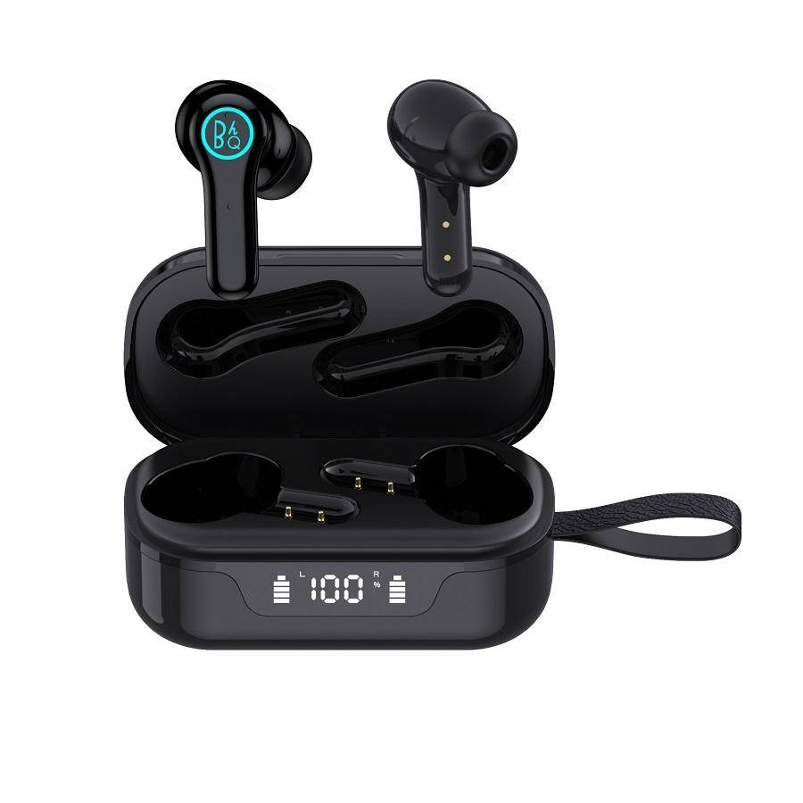 Ecouteurs Bluetooth Sans Fil Réduction De Bruit Intelligente Blanc ANC Noir YONIS-0