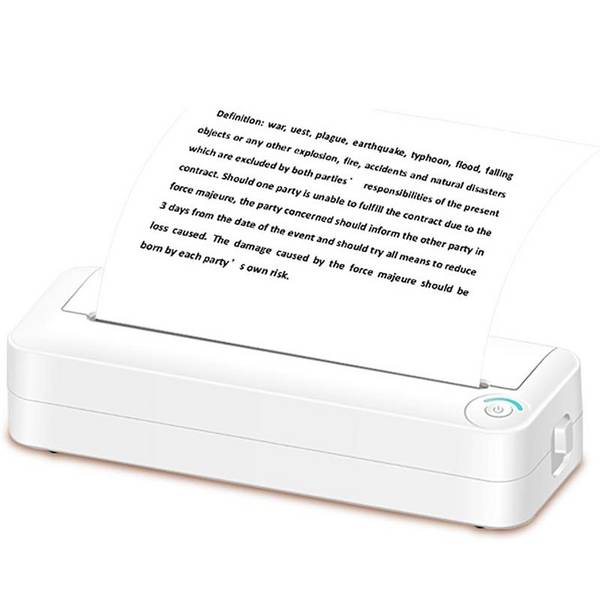 Mini Imprimante Bluetooth Sans Encre Portable Pour Bureau Étudiant Maison YONIS