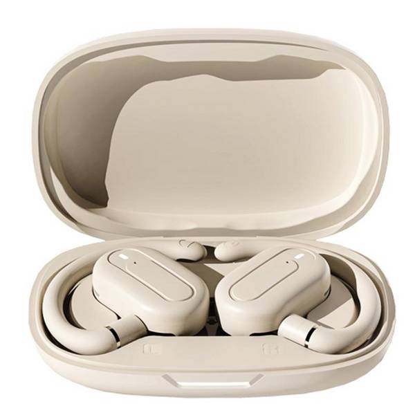 Ecouteurs Bluetooth Sans Fil Son HiFi Autonomie Longue Étanche IP54 Beige YONIS