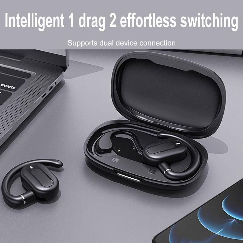 Ecouteurs Bluetooth Sans Fil Son HiFi Autonomie Longue Étanche IP54 Beige YONIS-1