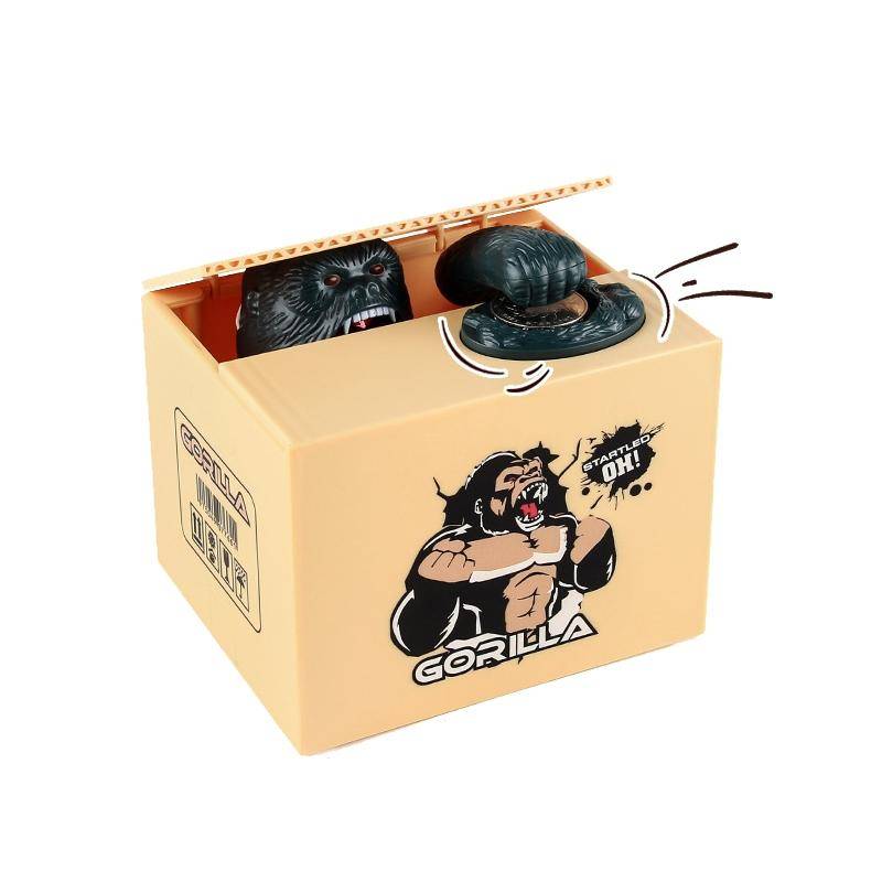 Tirelire Dinosaure Enfant Cadeau Original Jouet Éducatif Économies Sécurisées Orange YONIS-0