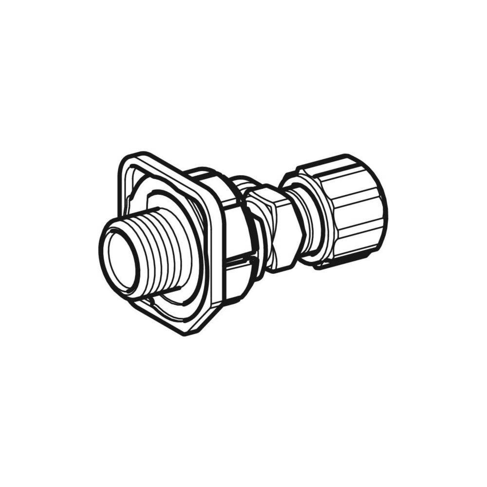 Alimentation avec robinet équerre intégr- GEBERIT - 240.269.00.1-2