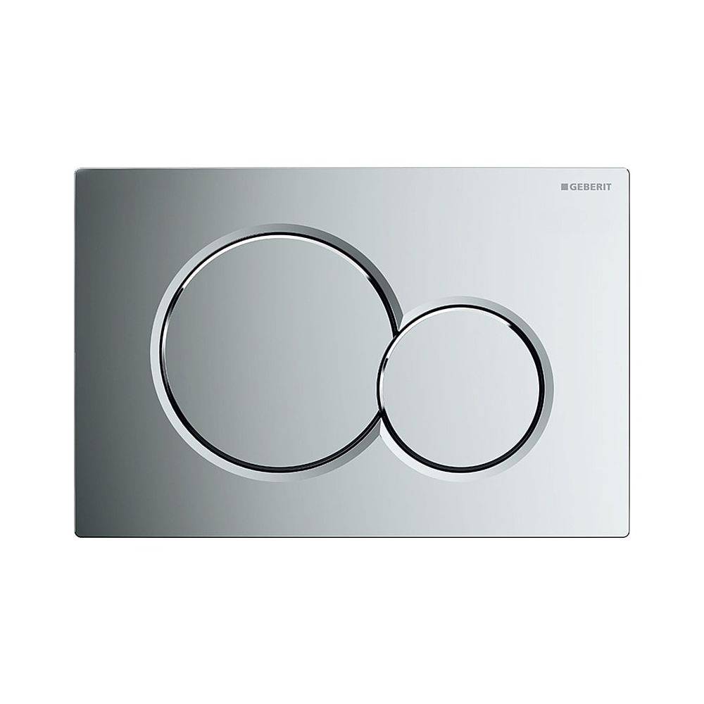 Plaque de déclenchement 3/6L Geberit Sigma01-Chromé Brillant