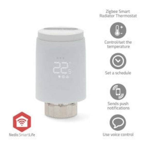 Thermostat de Radiateur Intelligent Zigbee 3.0 pour Vanne Connectée