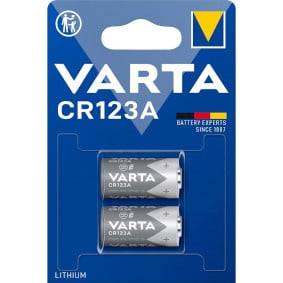 Lot de 2 Piles Lithium 3V CR123A Puissance 1430 mAh pour Appareils Électriques-0