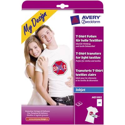 Un couple souriant porte un t-shirt blanc avec 'Single' dans un cercle rouge. Emballage pour pochettes de t-shirt, adapté aux textiles clairs.