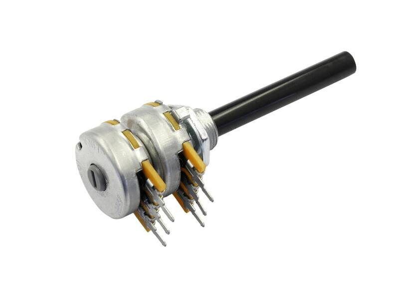 OMEG PC2G20BU CEBS F1 L:50 A2,2K PC2G20BU CEBS F1 L:50 A2,2K Potentiomètre rotatif stéréo 0.2 W 2.2 kΩ 1 pc(s)-0