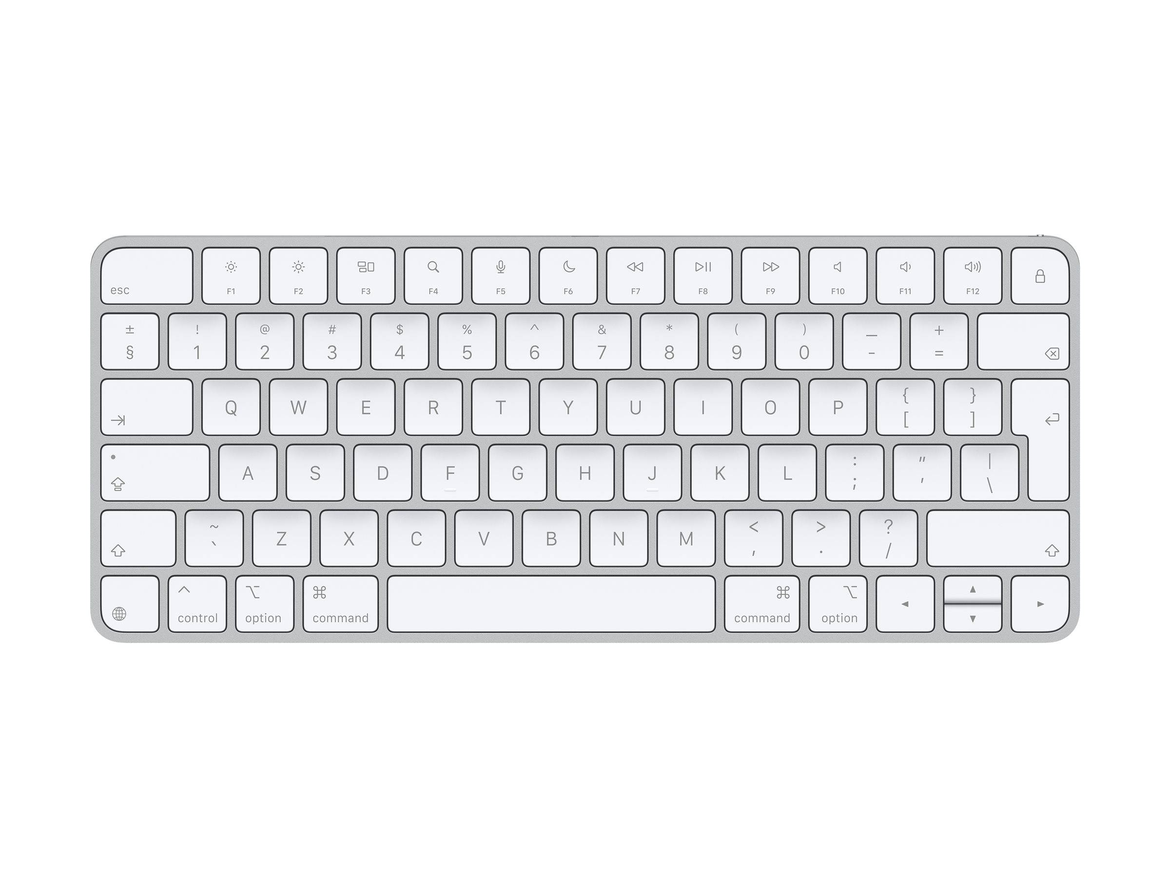 Apple Magic, Avec fil &sans fil, USB + Bluetooth, QWERTY, Blanc-0