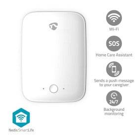 Détecteur de Chute WiFi pour Personnes Âgées avec Alerte SOS Porté 7m IP54-0