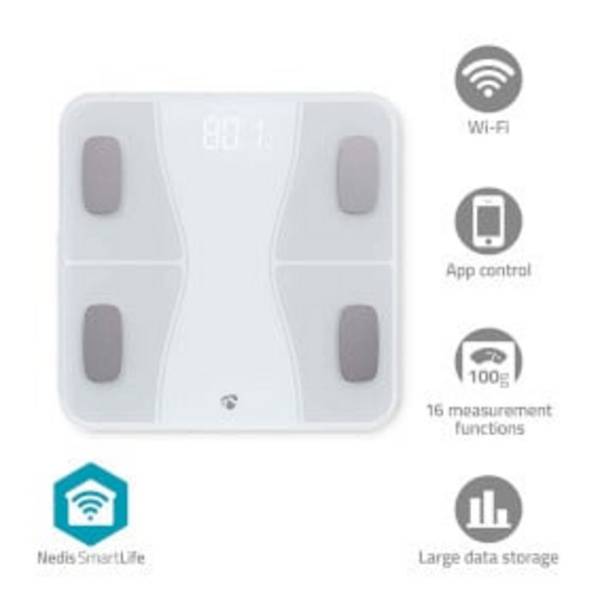Balance Connectée Multifonctionnelle avec 16 Fonctions de Mesures