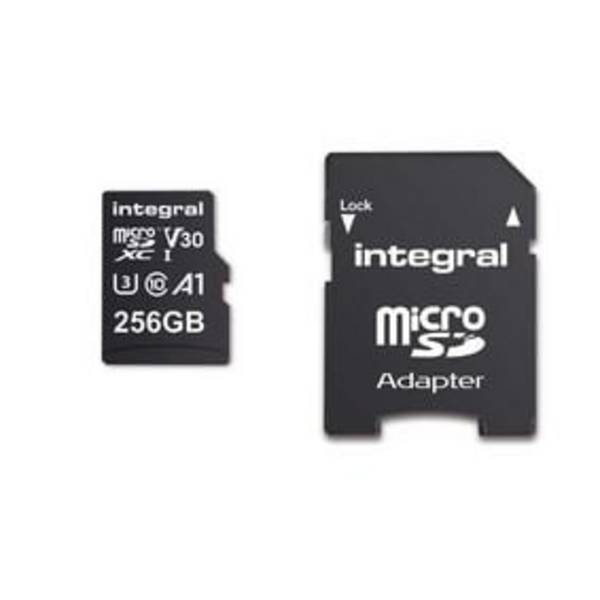 Carte Mémoire MicroSDHC/XC V30 UHS-I U3 Haute Vitesse 256GB