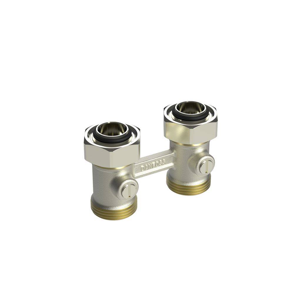 Répartiteur 3/4 bitube RLV-KB droit entraxe 50mm +1,5mm Mâle 3/4-1