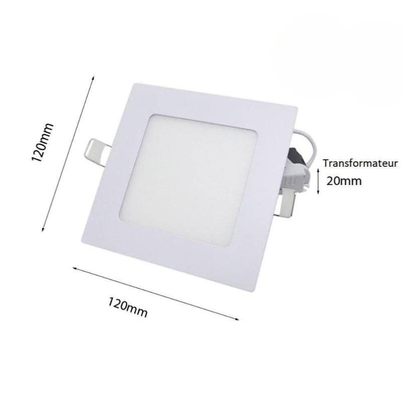 Spot LED Encastrable Carré BLANC 6W CCT - 3000K/4000K/6500K - SILAMP-1