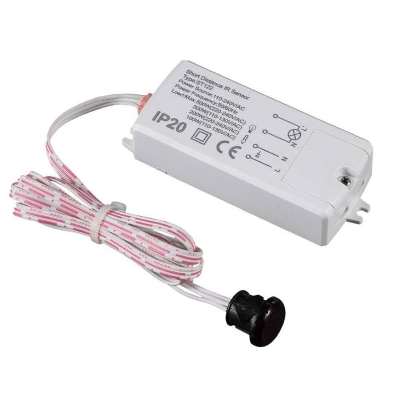 Mini Détecteur de Mouvement ON/OFF Infrarouge à Encastrer 200W max - SILAMP-0