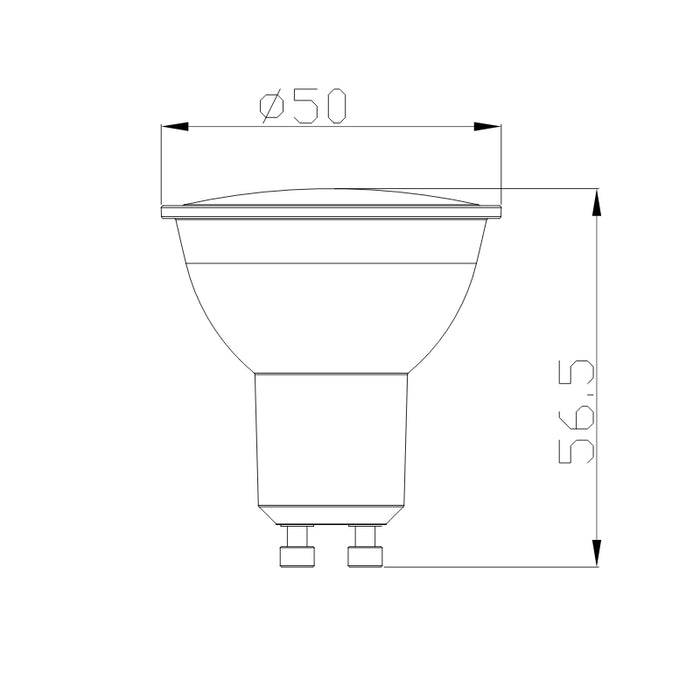 Ampoule LED Connectée Wifi GU10 4.5W RGBW - Pack de 10 - SILAMP-1