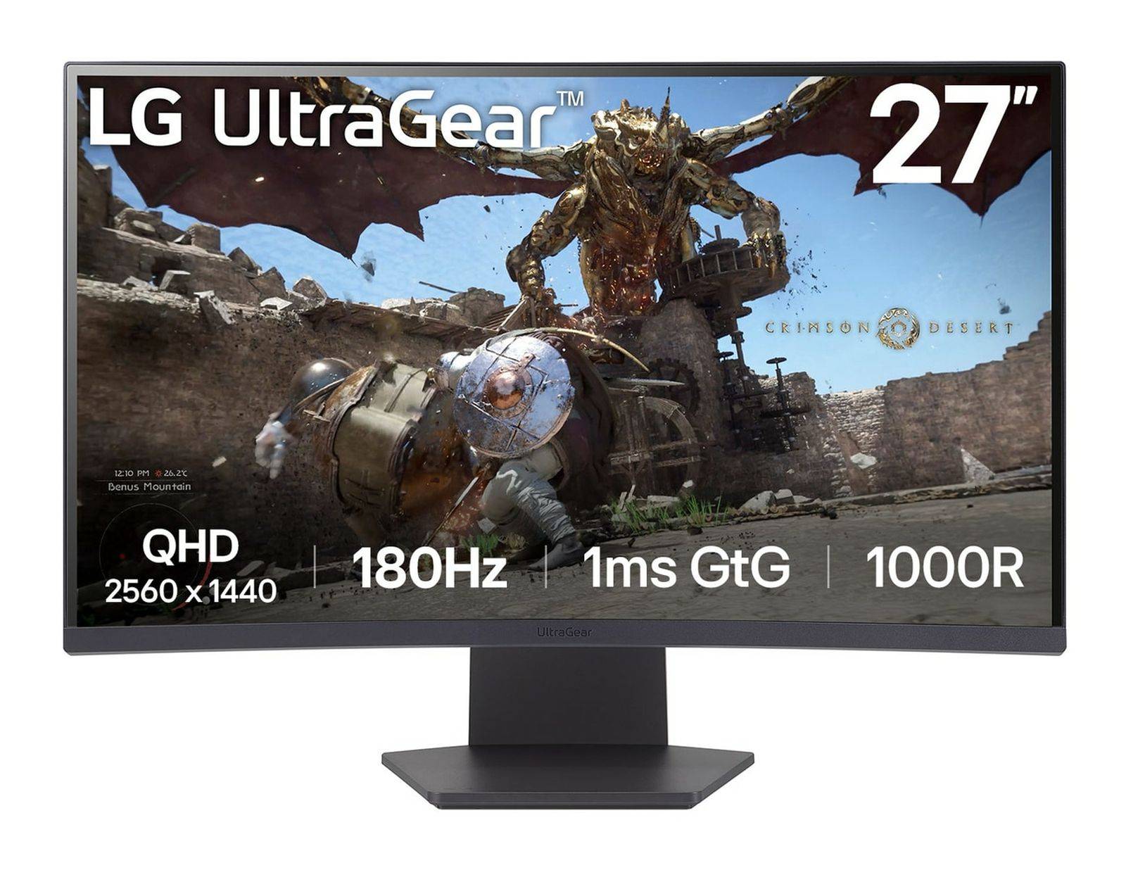 LG 27GS60QC-B, 68,6 cm (27"), 2560 x 1440 pixels, Full HD, LCD, 1 ms, Noir-0