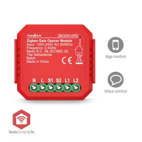 Interrupteur Connecté Zigbee 3.0 2.5W pour Ouvre-Porte de Garage-0