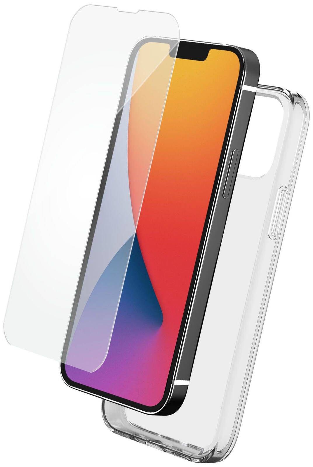 Coque pour Apple iPhone 14 en TPU et Protection d'Écran en Verre Trempé-0