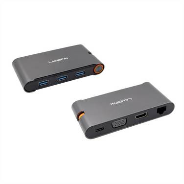 Exsys EXSYS EX-1220HM USB 3.2 Gen1 C-HUB 7 Por  Hub USB gris