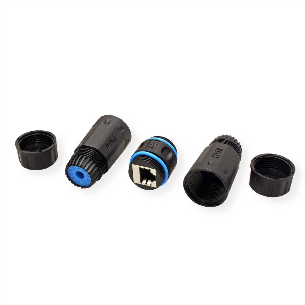 VALUE Coupleur RJ-45 blindé, Cat.6 (Classe E), Outdoor/Industrie, noir-3